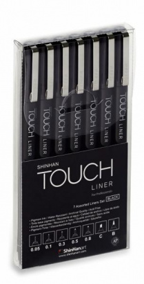 Набор "Touch Liner", 7 шт (0.05мм-0.8мм, С, В)