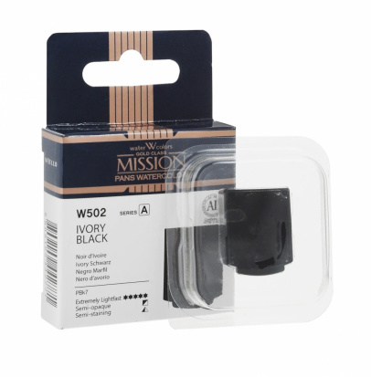 Акварель в кюветах "Mission Gold", 502 кость жженая sela25