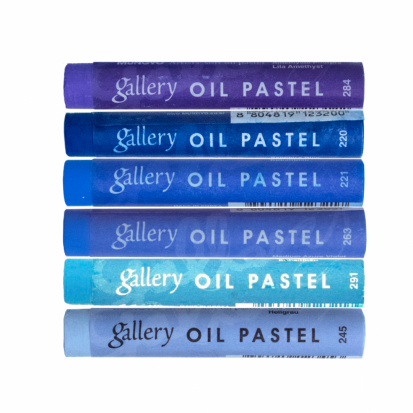 Набор масляной пастели extra soft "Gallery", Василёк, 6 цв.