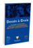 Блокнот Dessin a grain для рисования, на склейке, бумага белого цвета, А3, 30 листов, 180 гр/м2
