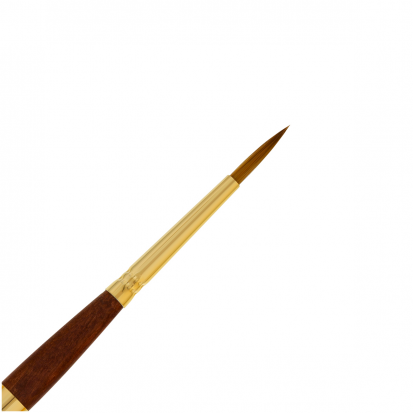 Кисть художественная "Классика", им. колонка, двухстороняя  круглая, №3 и №6, складная ручка