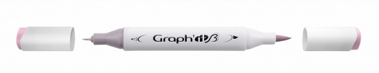 Маркер "GRAPH'IT Brush" двухсторонний на спирт. основе цв.6145 Фиолетовая пудра