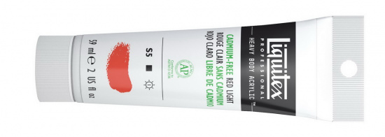 Краска акриловая "Heavy body", туба 59мл, №893 красный светлый 