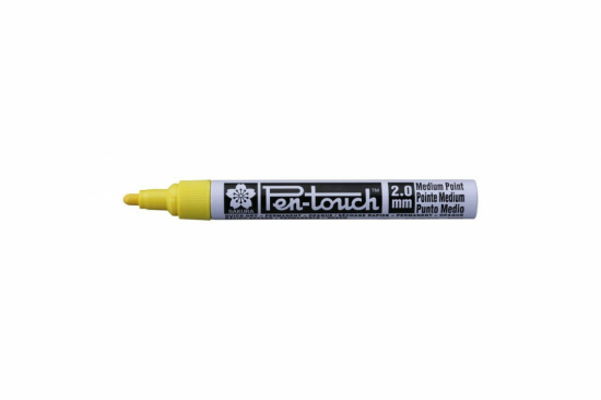 Маркер "Pen-Touch" жёлтый флуоресцентный тонкий стержень 2.0мм