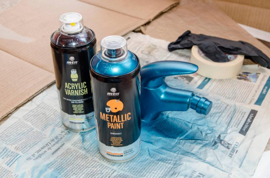 Краска металлик MTN "Pro Metallic", R-3032 красный/Red 400 мл