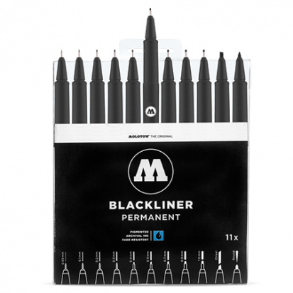 Набор маркеров Molotow "Blackliner" Complete Set 11 шт