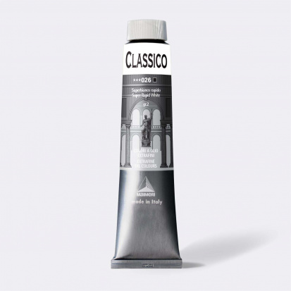 Масляная краска "Classico" белила быстросохнущие 200 ml 