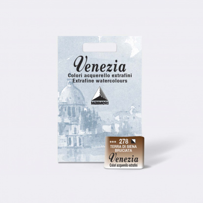 Акварельные краски "Venezia" сиена жженая, кювета 1,5 ml