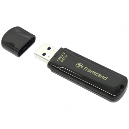 Память Transcend "JetFlash 700" 64Gb, USB 3.0 Flash Drive, черный