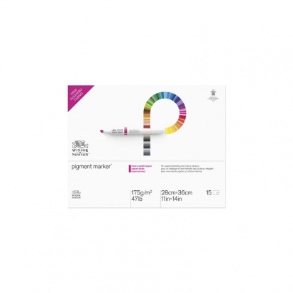 Склейка для пигментных маркеров, размер 28x36 см, 175 гр, 15 листов