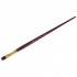 Кисть художественная "Вернисаж", синтетика бордовая, плоская, длинная ручка №8 sela25