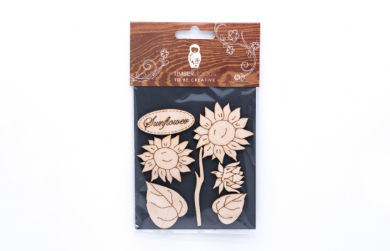 Набор заготовок для декорирования Flowers10 фанера 10х14см