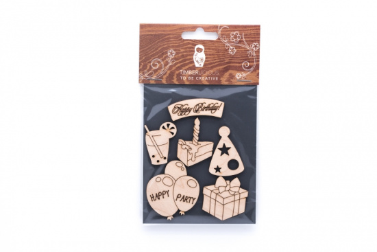 Набор заготовок для декорирования Celebrations4 фанера 10х14см