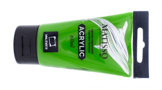 Акриловая краска "Matisso", желто-зеленая, 60 мл