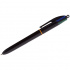 Ручка шариковая автоматическая "4Colors" 4цв., 1,0мм, черный корпус, классические цвета