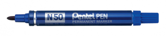 Маркер перманентный Pentel Pen, синий 