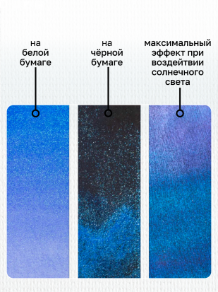 Акварель "Белые Ночи", Синее мерцание, №989, 2,5мл