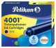 Картридж "Pelikan INK 4001", Blue-Black чернила для ручек перьевых, 6шт