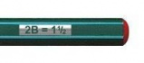 Чернографитовый карандаш "Othello", цвет корпуса зеленый, 2B