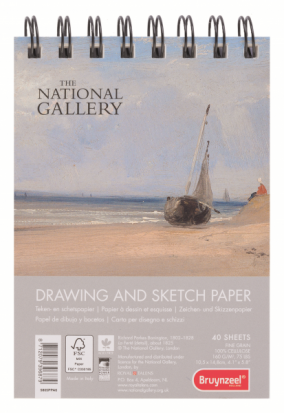 Альбом для зарисовок Bruynzeel "National Gallery" 160гр/м2 А6 40л на спирали