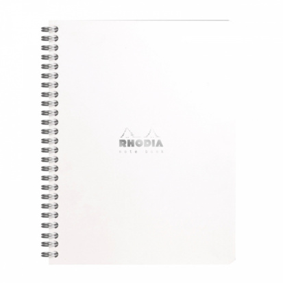 Тетрадь Rhodia "Classic. White", 80л, A5+, клетка на гребне , 80г/м2