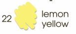 Маркер-кисть "Artists Brush", акварельные чернила на водной основе Lemon Yellow №22 