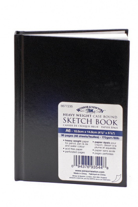 Скетчбук Sketch Book в переплёте 170г/м2 А6 48л