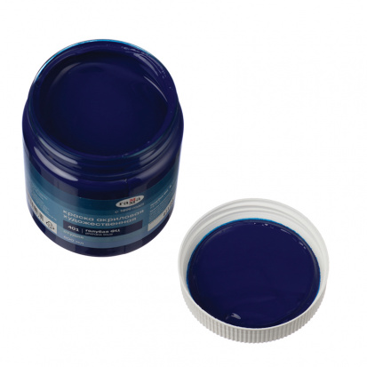 Краска акриловая художественная "Студия", 500мл, банка, голубая ФЦ