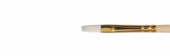Кисть щетина плоская, длинная ручка "1722" №4, для масла, акрила, гуаши, темперы