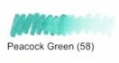 Маркер-кисть двусторонняя "Le Plume II", кисть и ручка 0,5мм, зеленый павлин