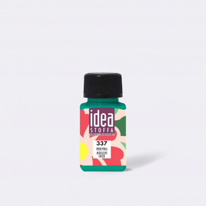 Акриловая краска по ткани "Idea Stoffa" зеленый перламутровый 60 ml