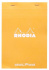 Блокнот с перфорацией «Rhodia 16» формата А5, в точку, обложка оранжевая, 80г/м2, 80л