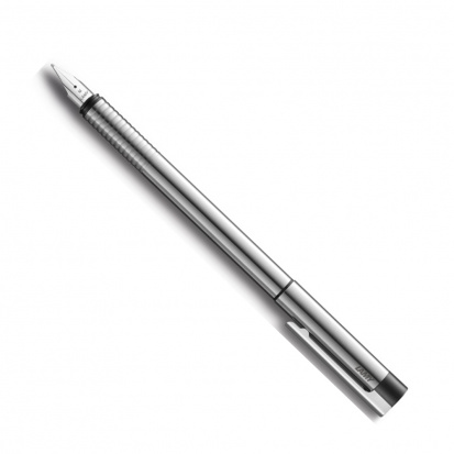 Ручка перьевая Лами 005 "Logo", Полированная сталь, F