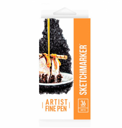 Набор капиллярных ручек Sketchmarker Artist fine pen Set B 36цв Набор капиллярных ручек Sketchmarker Artist fine pen Set B 36цв