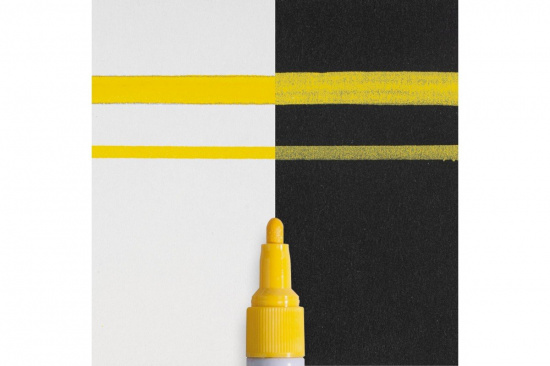 Маркер "Pen-Touch" жёлтый флуоресцентный тонкий стержень 2.0мм