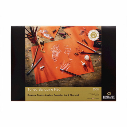 Склейка для пастели "Rembrandt", 180г/м2, A4, 50л, красные тона