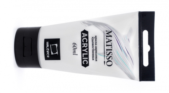 Акриловая краска "Matisso", белила титановые, 60 мл