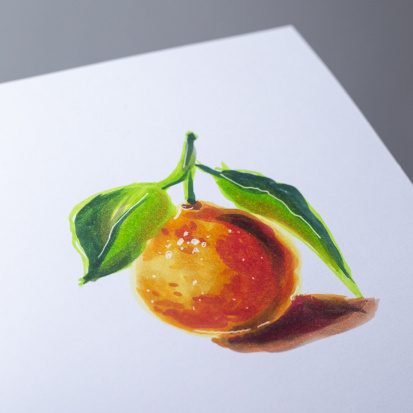 Скетчбук для маркеров, двусторонняя бумага 220г/м, 15х21 см, 40 л, бирюзовый