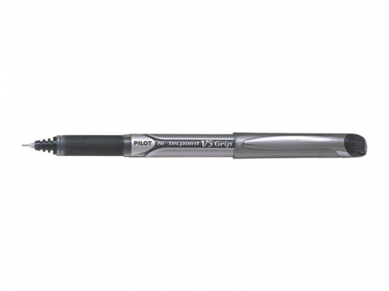 Ручка-роллер "Hi-Tecpoint V5 Grip" чёрная 0.3мм