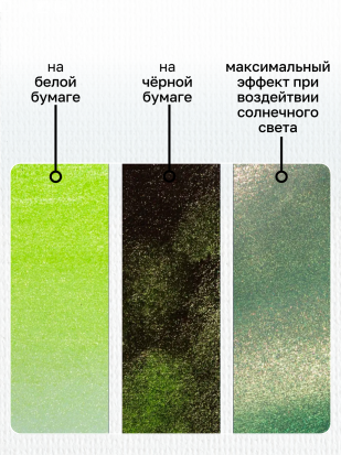 Акварель "Белые Ночи", Желто-зеленое мерцание, №984, 2,5мл