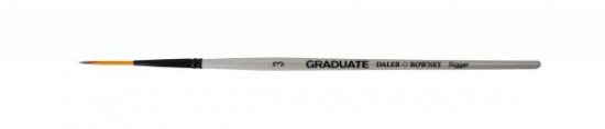 Кисть синтетика "Graduate" риггер короткая ручка № 3 