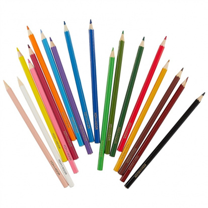 Набор цветных карандашей "Элефант", 18цв., заточен., картон
