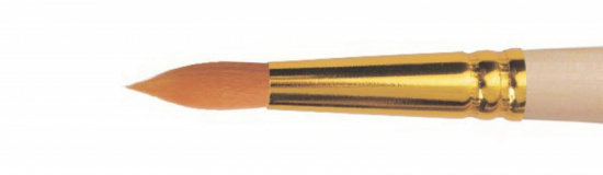 Кисть синтетика круглая, короткая ручка "1310" №9 для масла, акрила, гуаши, темперы