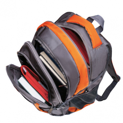 Рюкзак "SpeedWay 2", 25 л, размер 46х32х19 см, ткань, серо-оранжевый