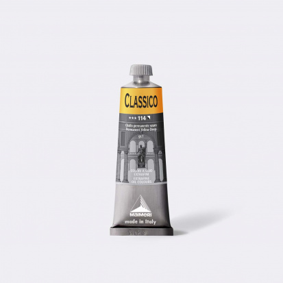 Масляная краска "Classico" желтый прочный темный 60 ml sela25