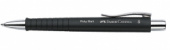 Ручка шариковая автоматическая "Poly Ball XB", синяя, 1,4 мм, софт тач, трехгр, черн 