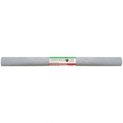 Бумага крепированная, 50*250см, 22г/м2, серебряная, в рулоне