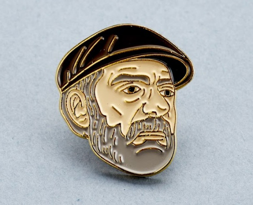 Значок эмалированный, Сергей Довлатов Значок эмалированный, Сергей Довлатов