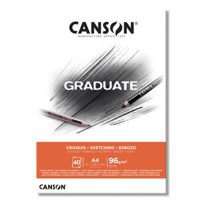 УЦЕНКА CANSON Graduate Sketching Альбом-склейка для набросков А4 40 л 96 г.