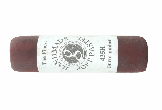 Пастель сухая мягкая круглая ручной работы №435, жженая умбра